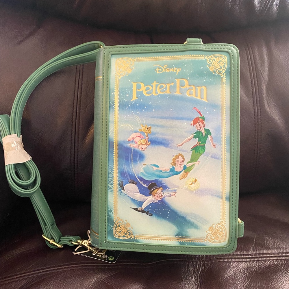 Disney Loungefly Peter Pan Convertible Crossbody Backpack NWT